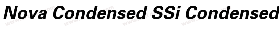 Nova Condensed SSi Condensed Italic字体转换